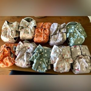 10 Newborn Washable diapers La petite ourse LPO